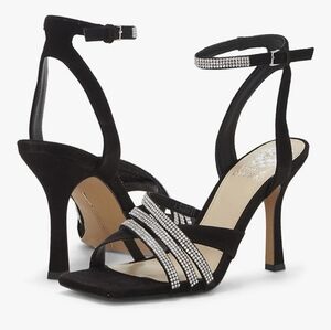 Vince Camuto Black Strappy Heels